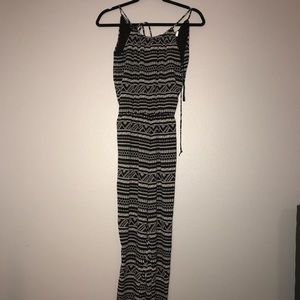 Black and white romper